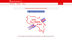 Desktop Screenshot of nuevaleydetransito.com